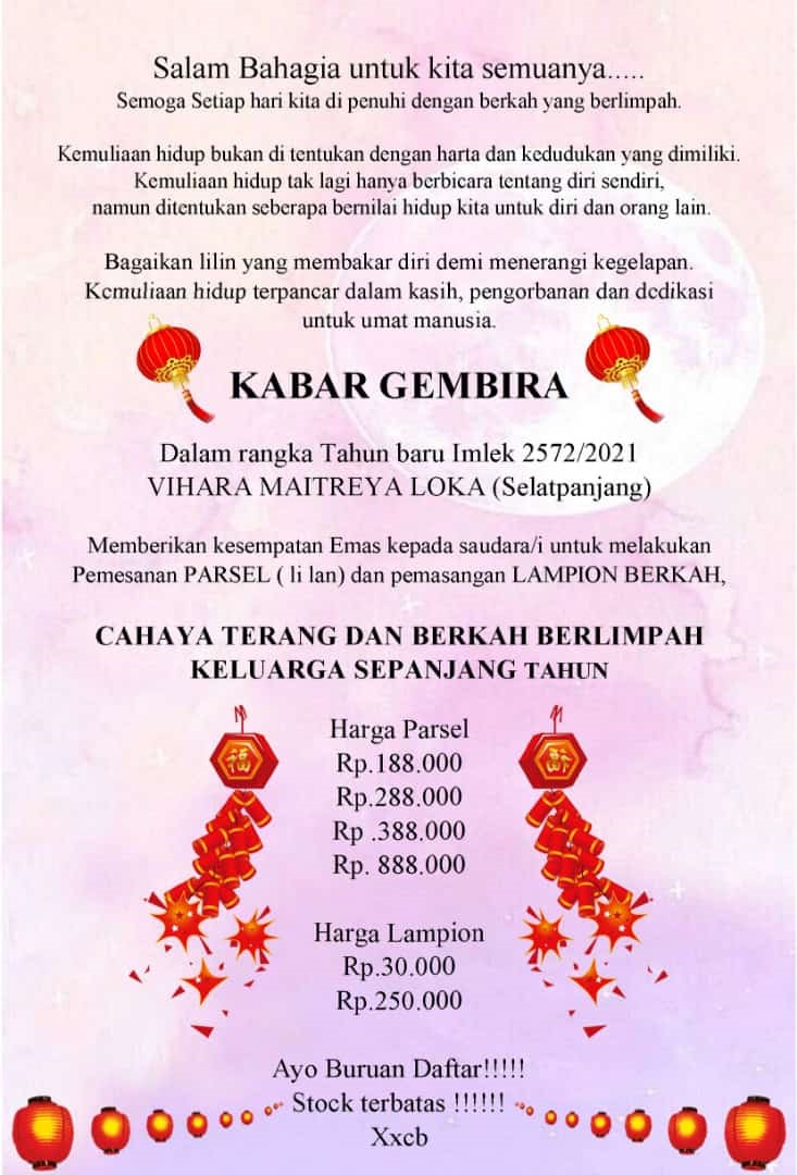 Penyalaan Lampion Tahun Baru Imlek 2572